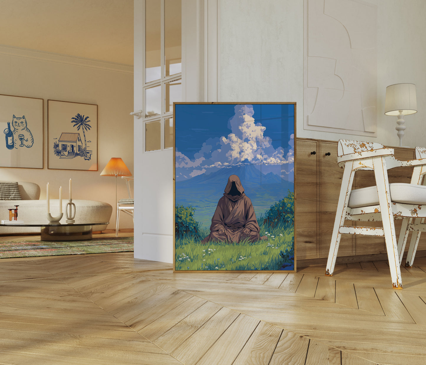Poster Paesaggio Montagna Meditazione