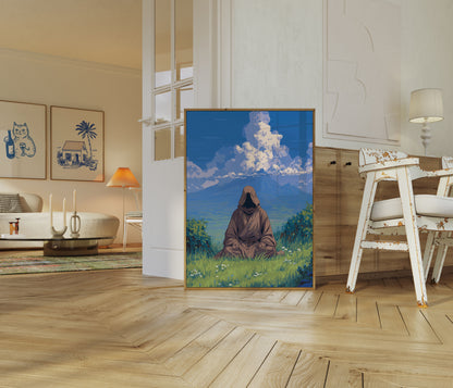 Poster Paesaggio Montagna Meditazione
