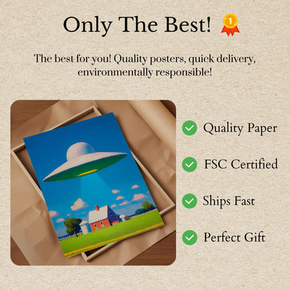 Alien Encounter Farm Poster