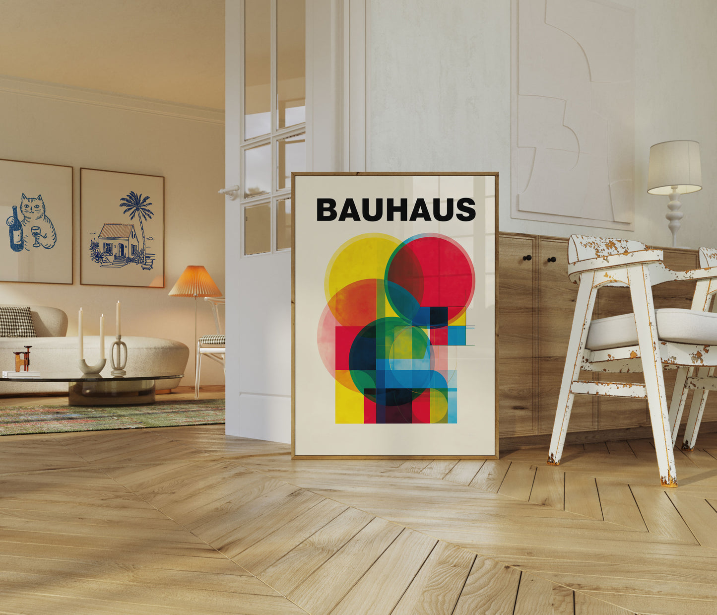 Bauhaus Geometrisch Abstraktes Plakat