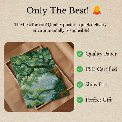 Majestic Tree Canopy Nature Poster