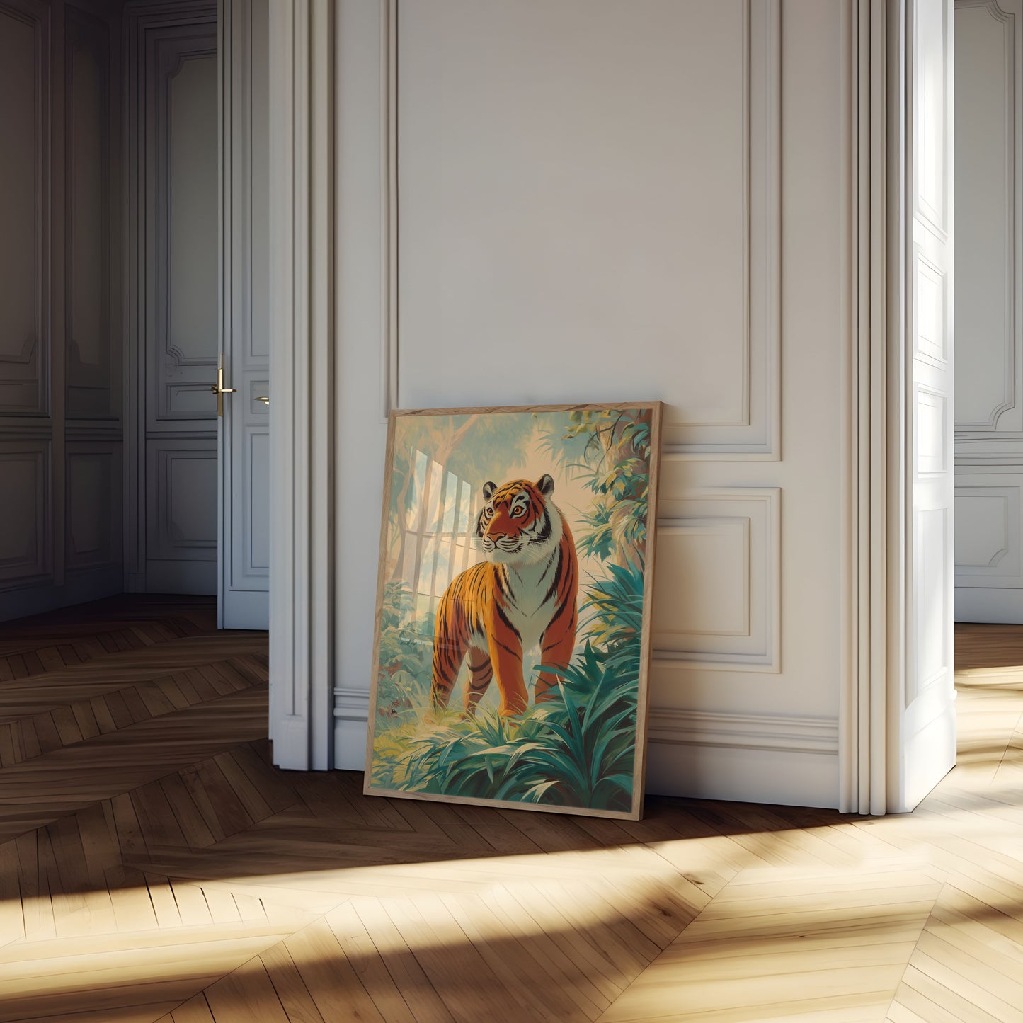 Majestic Tiger in Jungle Poster