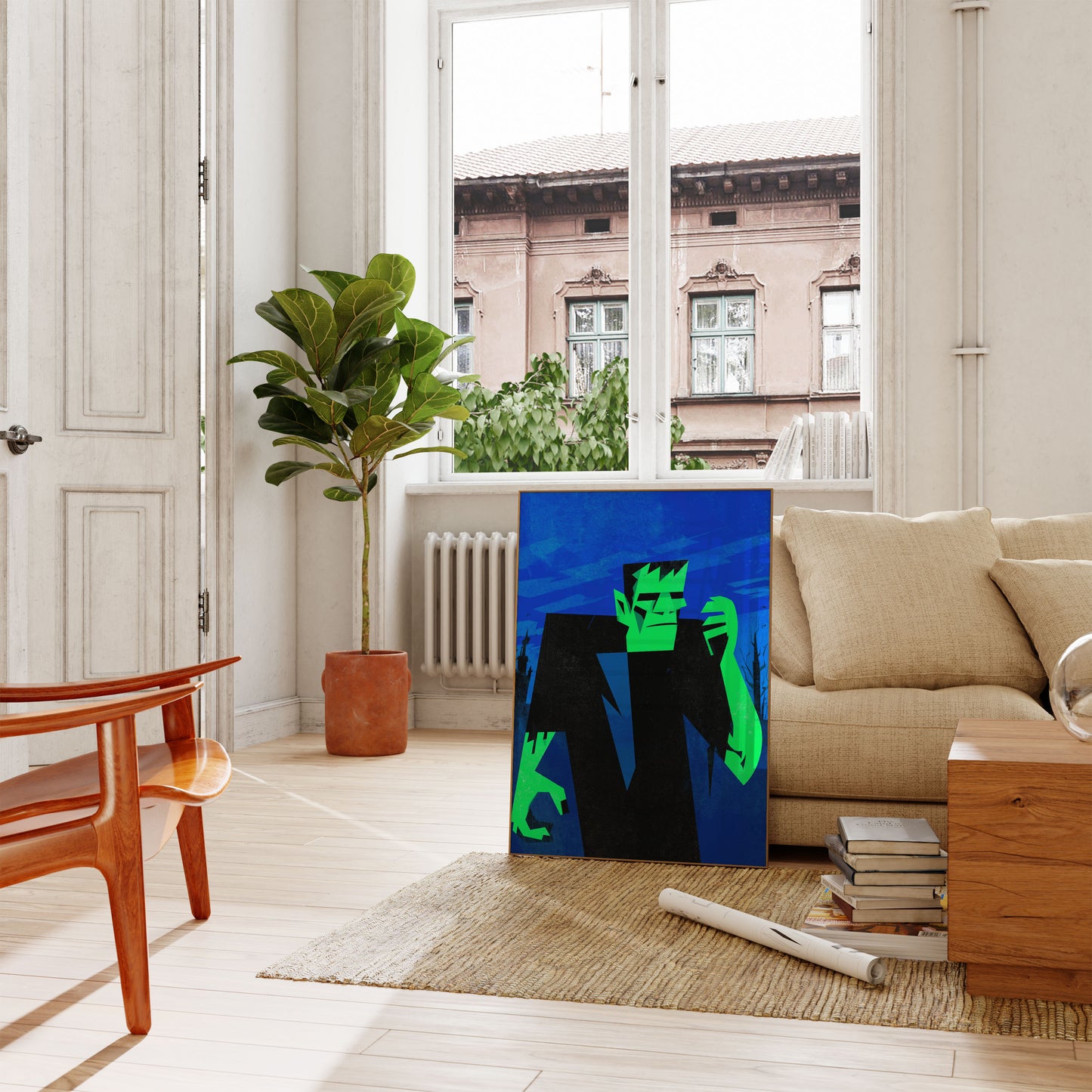 Frankenstein Monster Portrait Poster