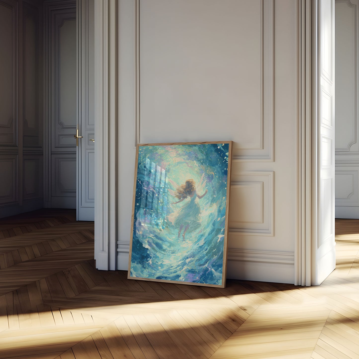 Himmelsk Fe i Magiskt Ljus Poster