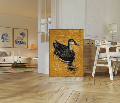 Golden Duck Sanctuary Poster