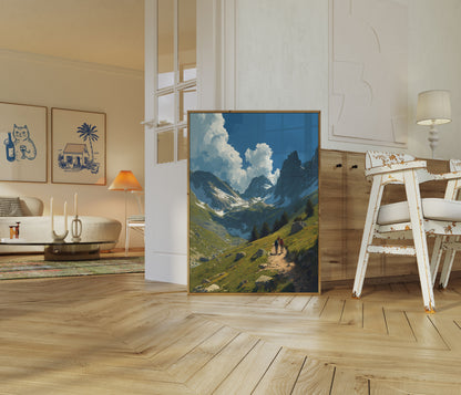 Alpine Hiking Adventure Poster