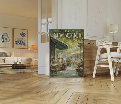 New York Cafe Summer Moment Poster