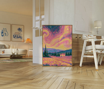 Nachtlandschaft Poster