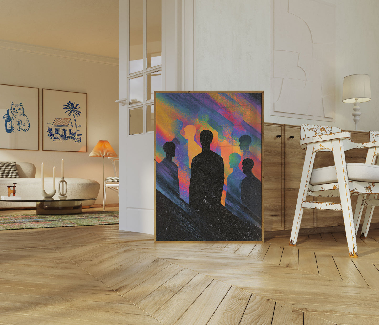 Mangfoldighed og Enhed Silhuetter Plakat