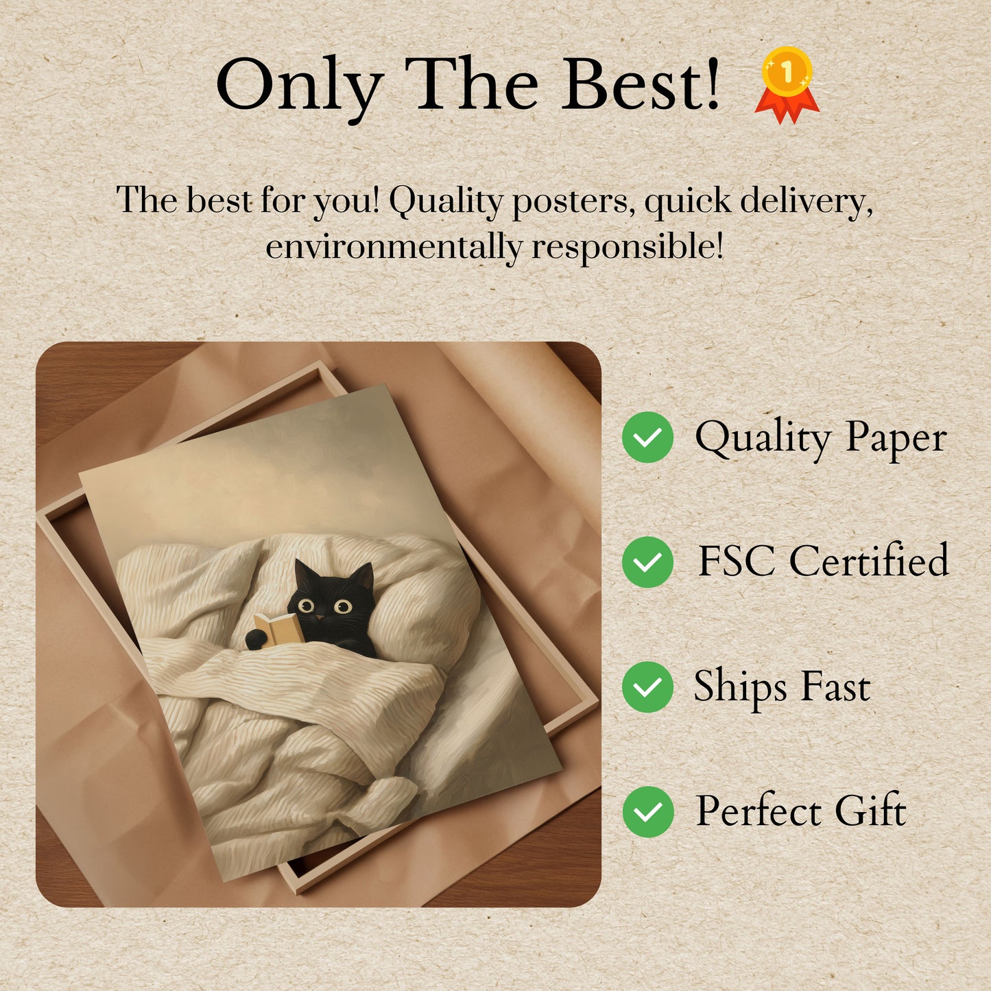 Pôster de Tempo de Leitura do Gato Aconchegante