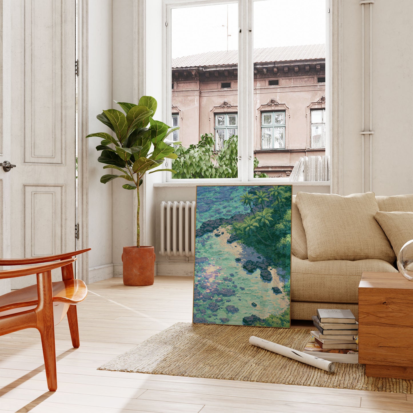 Tropischer Strand-Paradies-Poster