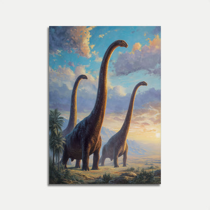 Póster de Brachiosaurus Sunset Majesty