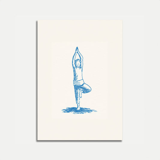 Baum-Pose Balance Yoga Poster