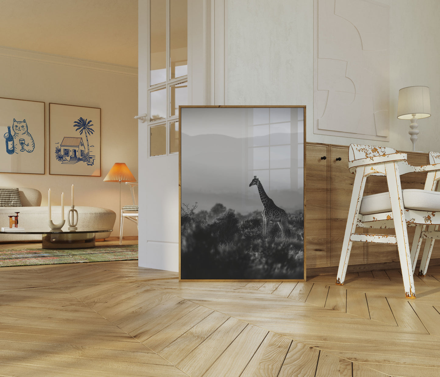 Majestic Giraffe Wilderness Poster