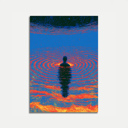 Meditace v kosmických vlnách Plakát