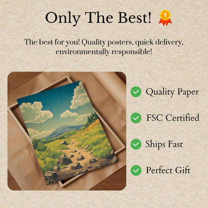 Serene Mountain Path Poster