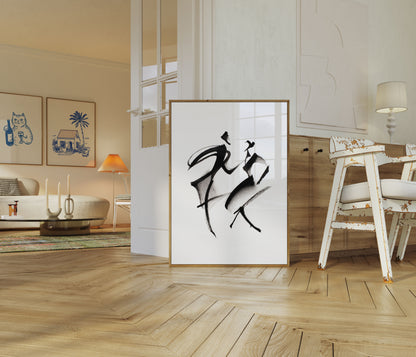 Dynamic Fluid Dance Poster