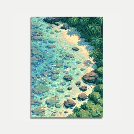 Tropical River Paradise Poster