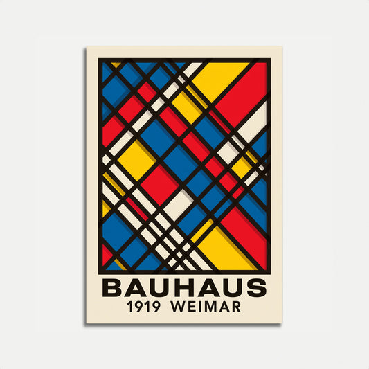 Bauhaus Geometric Abstract Poster