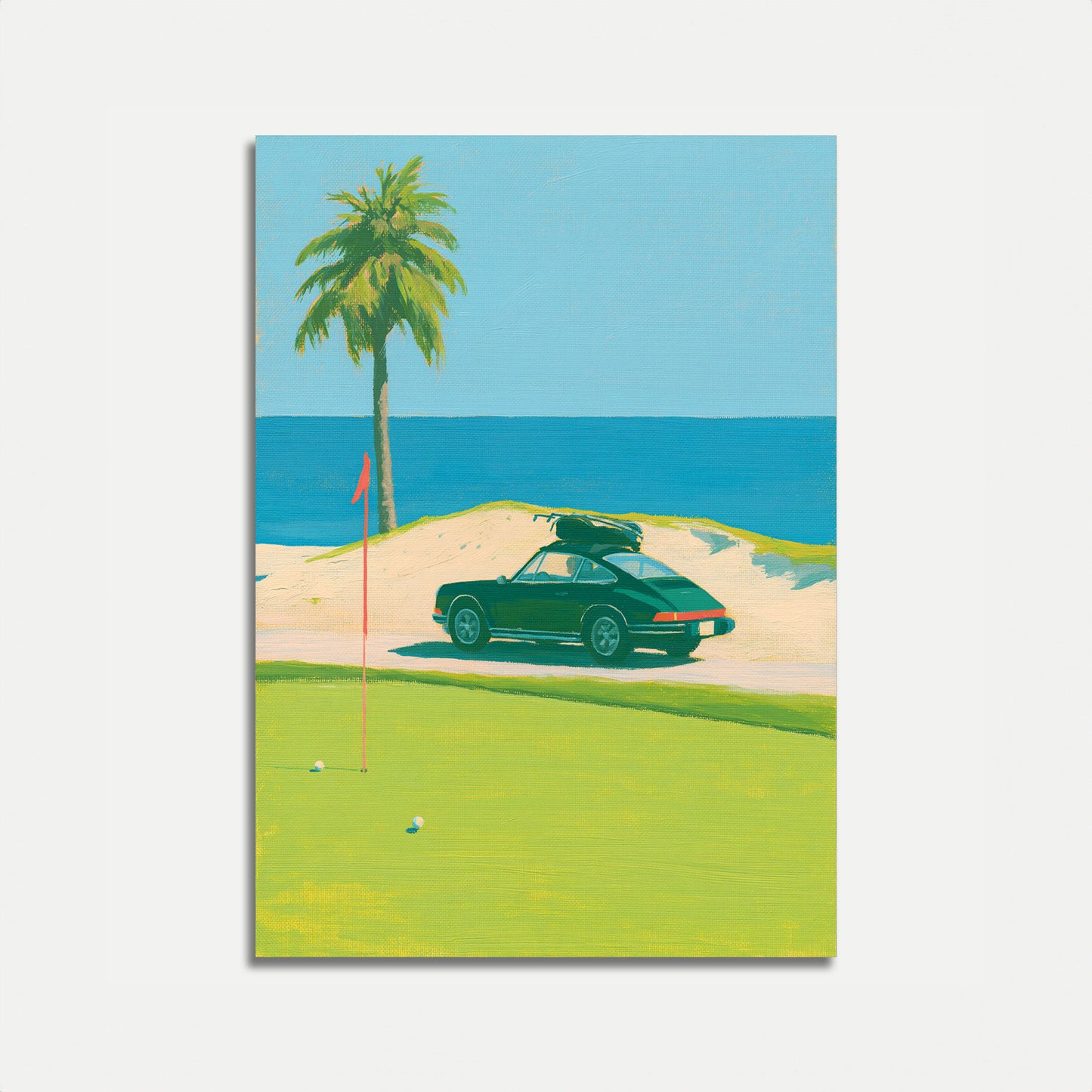 Vintage Golf Course Paradise Poster