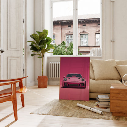 Pink Porsche Fartdjævel Plakat