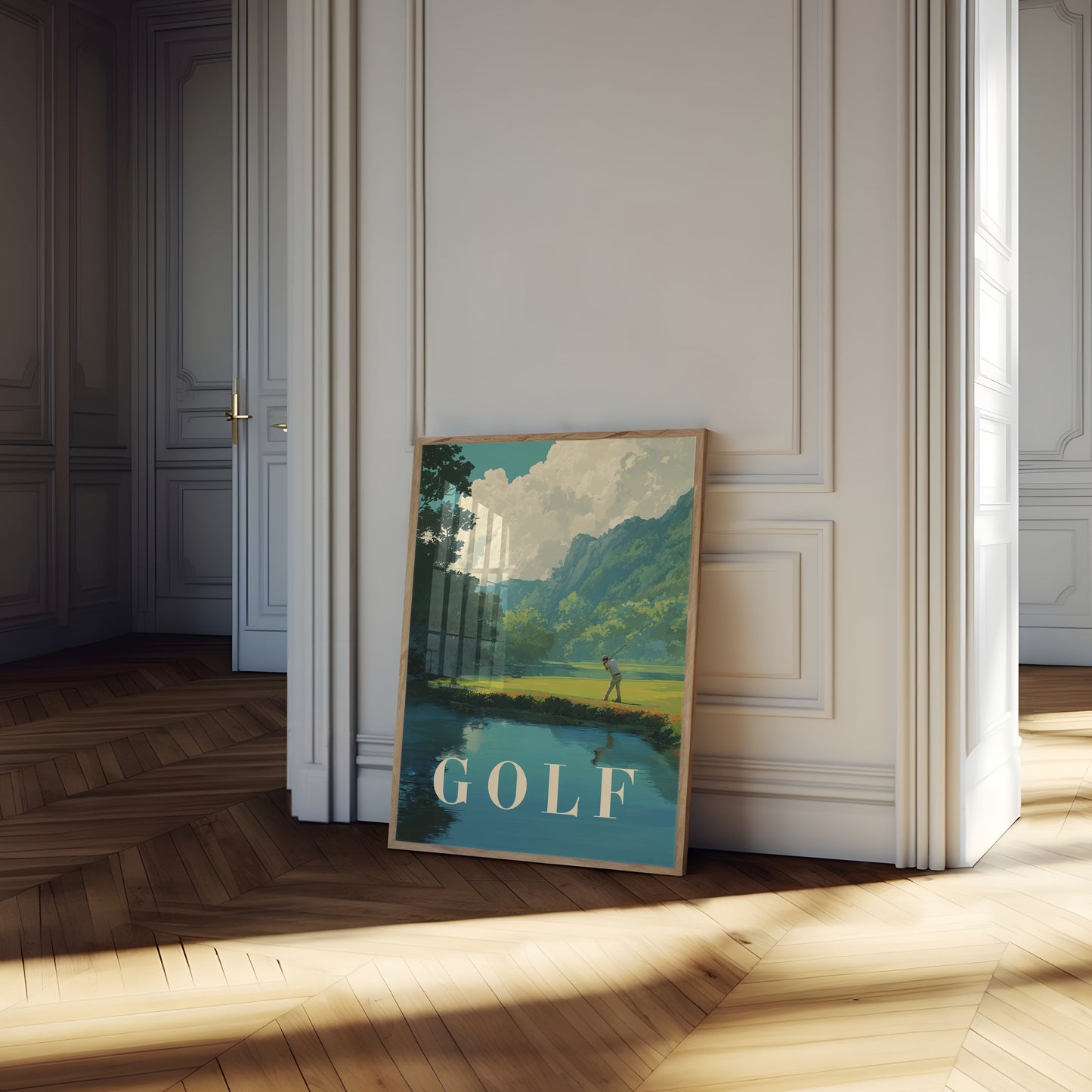 Tranquil Golfing Landscape Poster