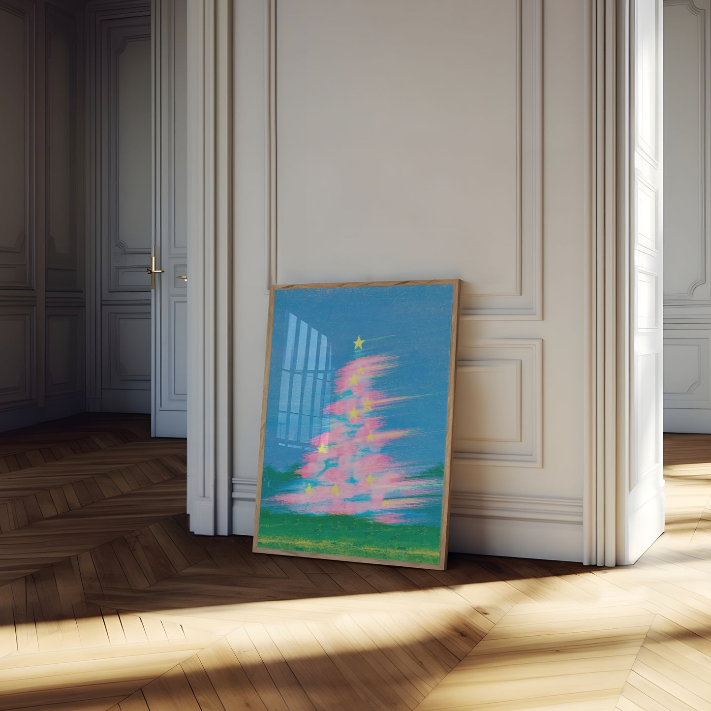 Modern Christmas Tree Poster