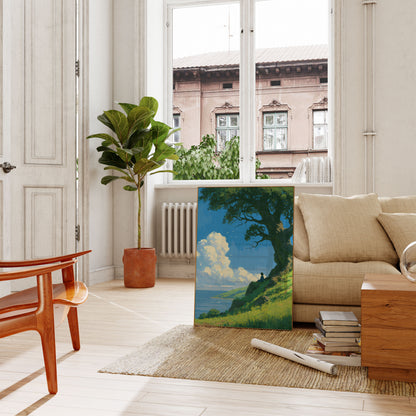 Affiche Rêveur Colline Paisible
