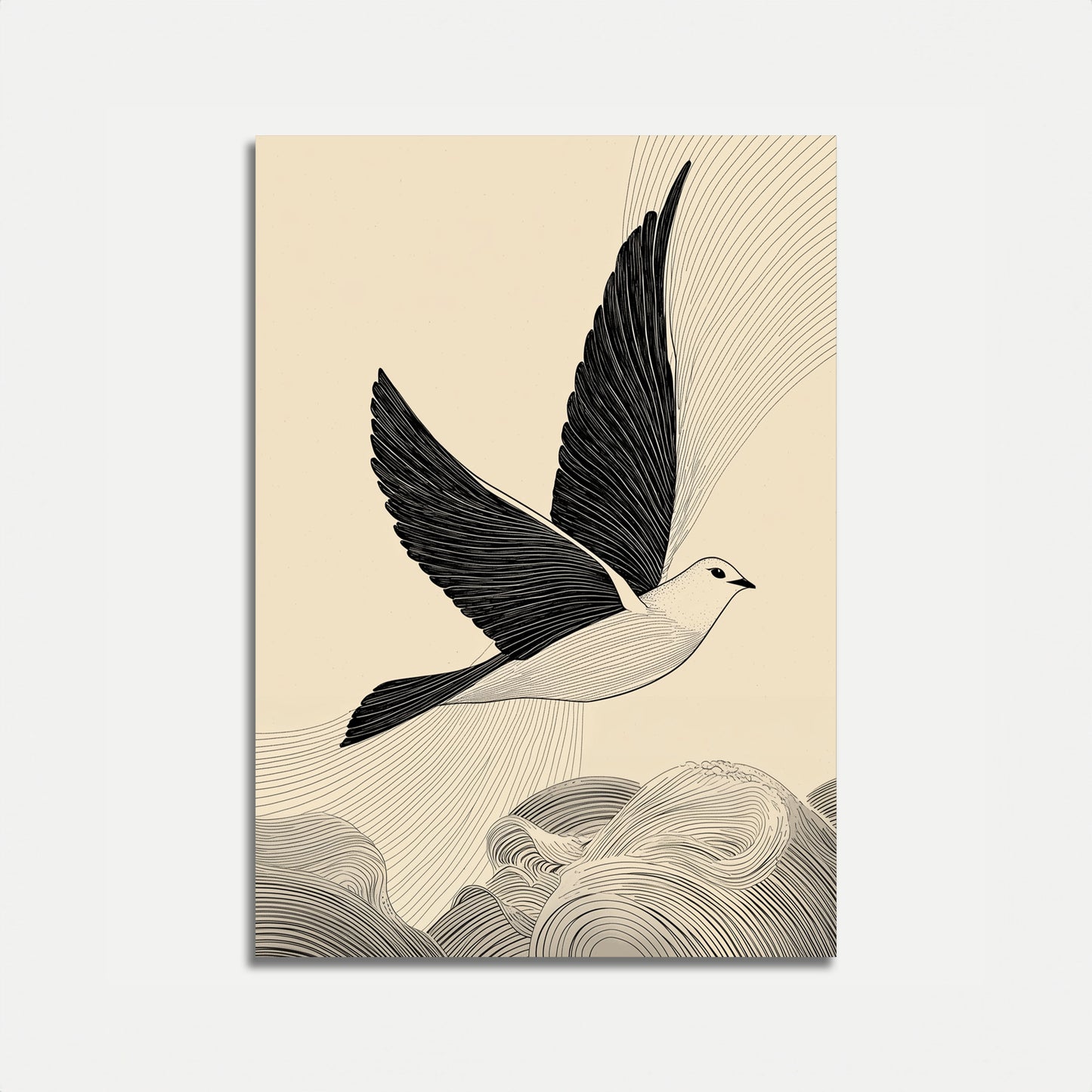 Poster di Elegante Uccello Volante