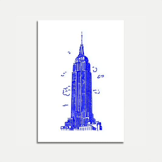 Póster del Empire State Building Nueva York