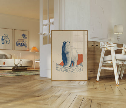 Póster del oso polar Arctic Sentinel