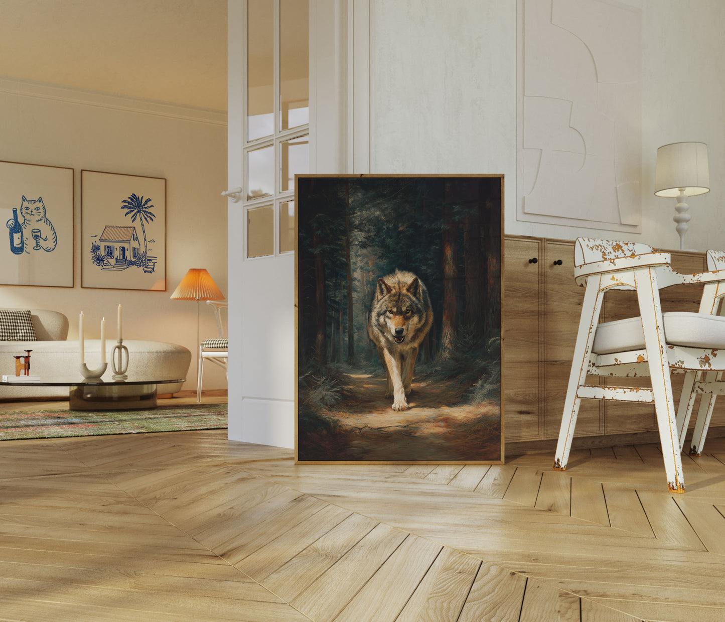 Lone Wolf Forest Prowl Poster