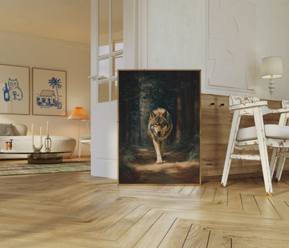 Lone Wolf Forest Prowl Poster