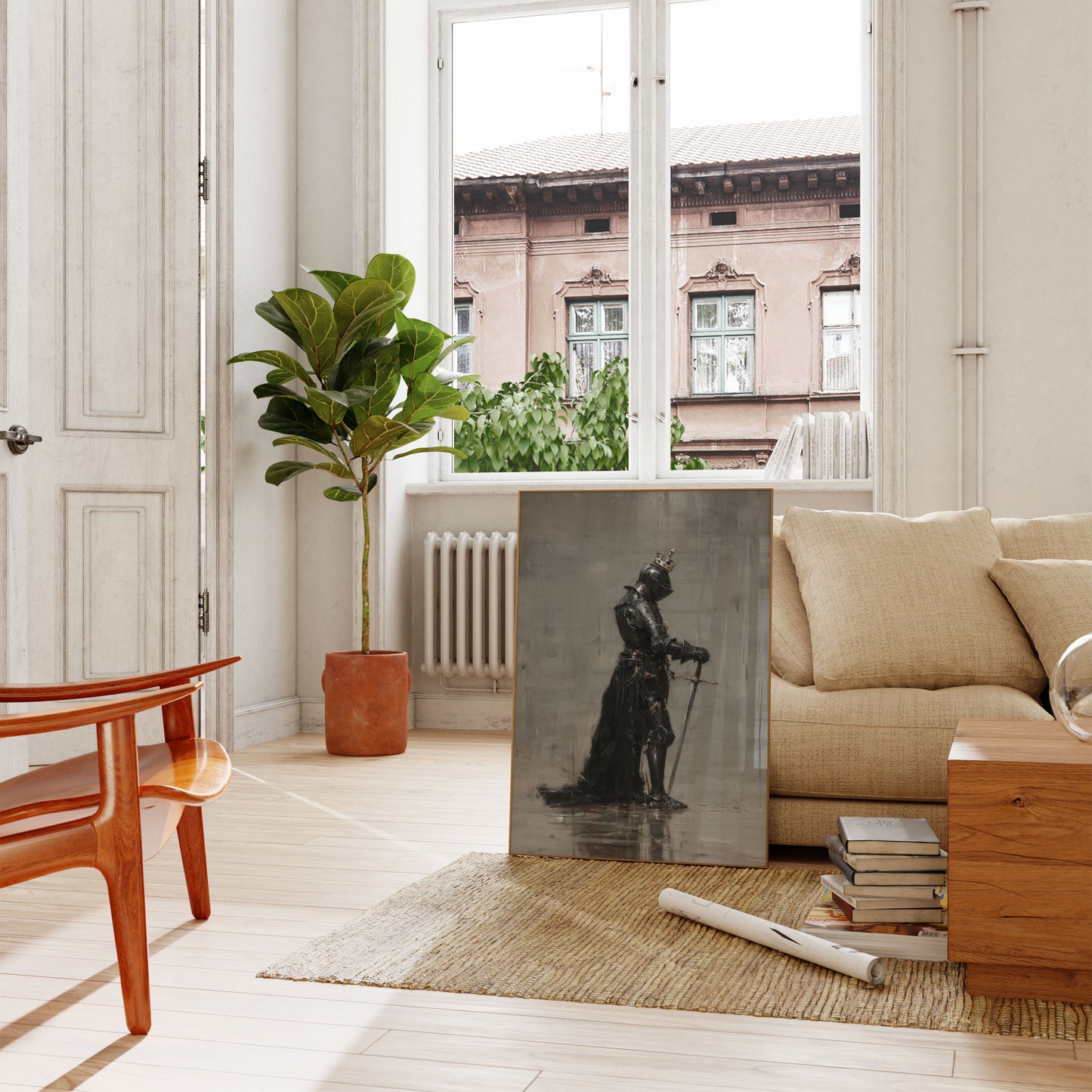 Wounded Dark Knight Medieval Poster