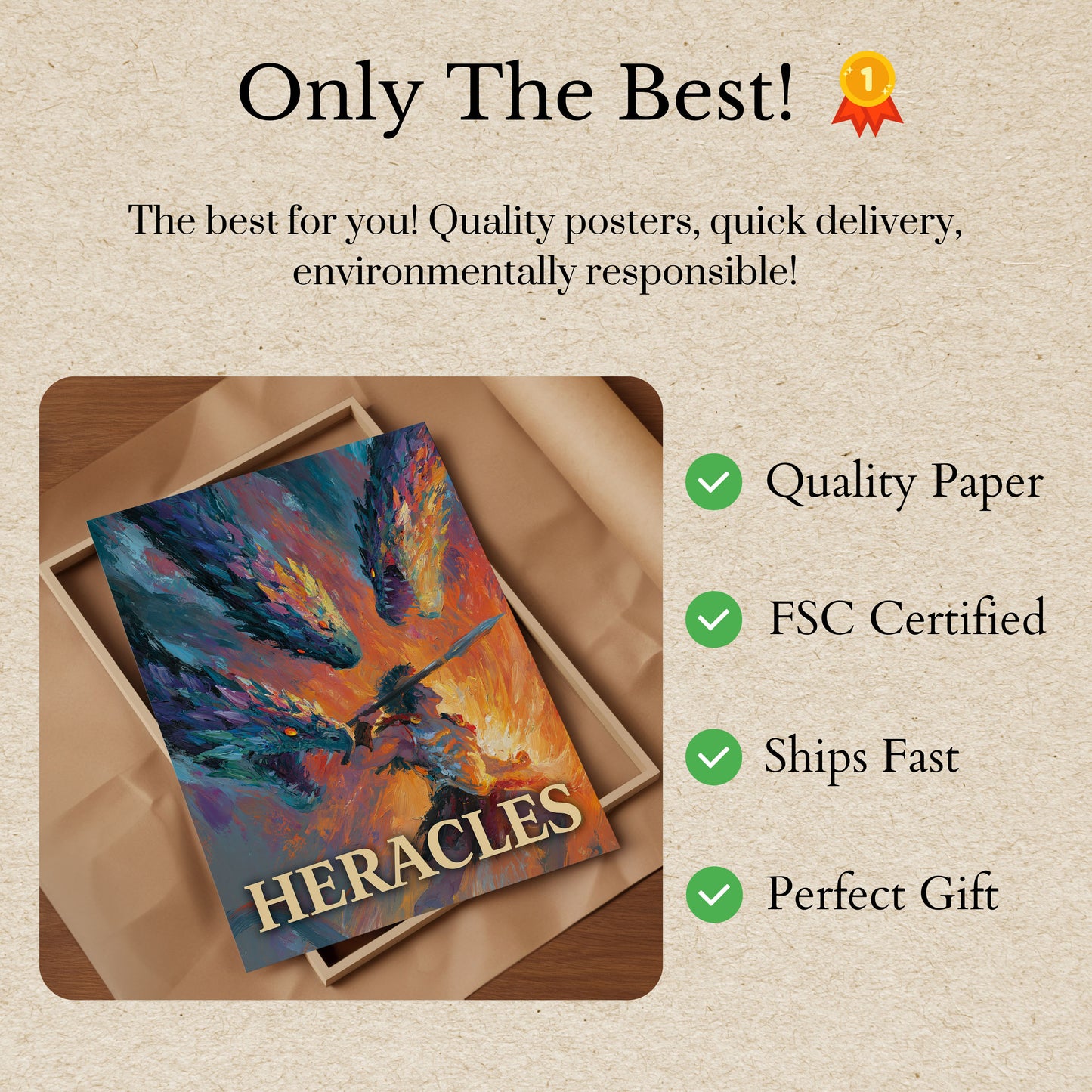Heracles Divine Warrior Poster