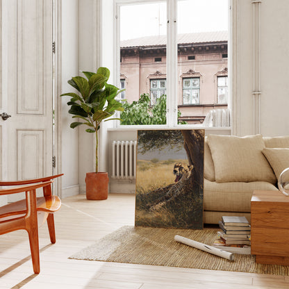 Cheetah Resting Under Tree Poster