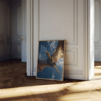 Majestic Dragon Flight Poster