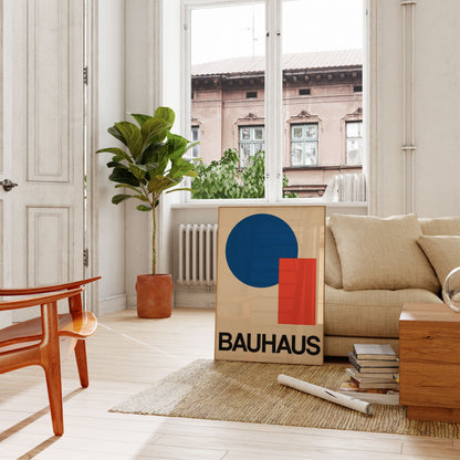 Bauhaus Geometric Shapes Poster