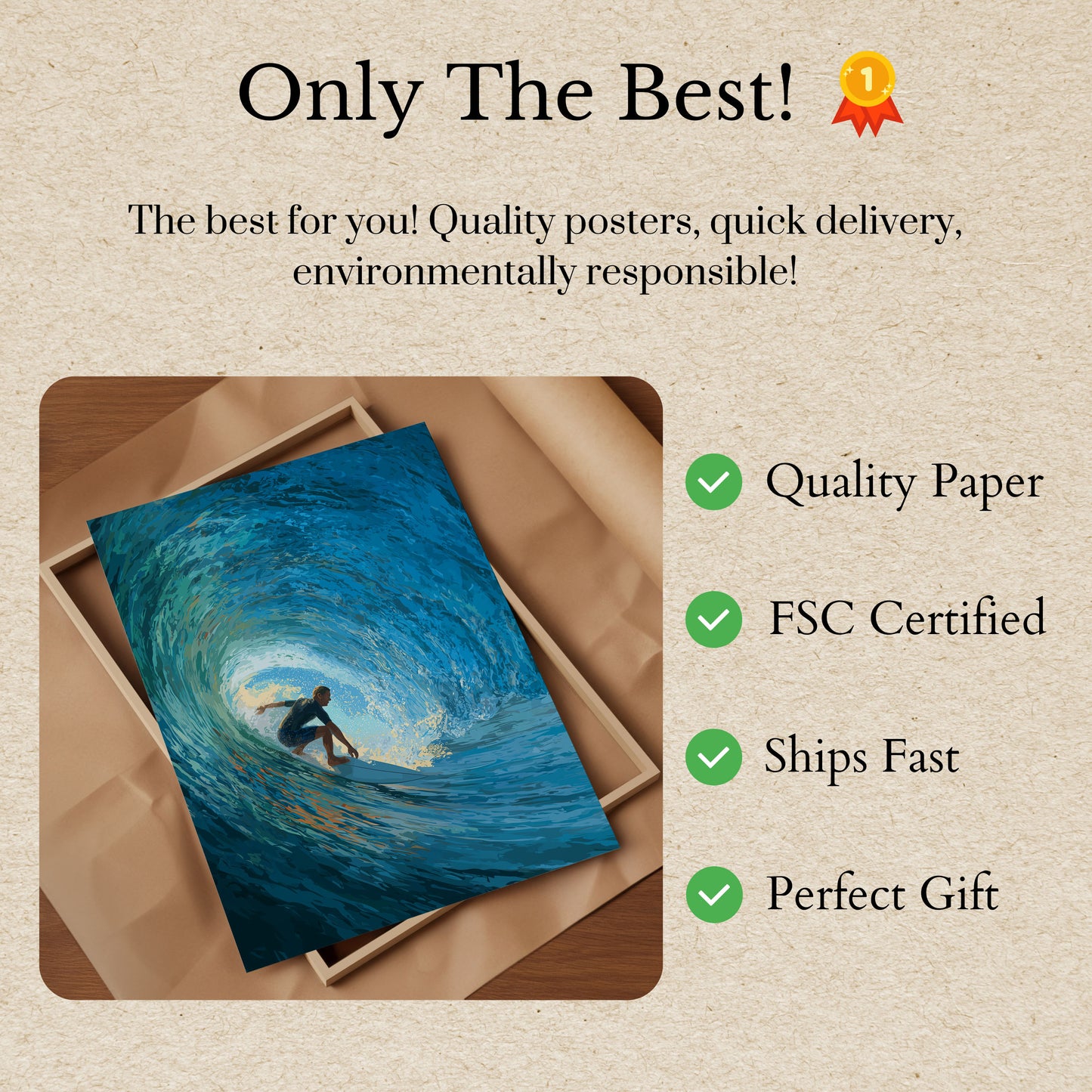 Inside the Ocean's Blue Barrel Poster