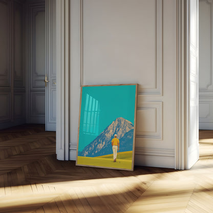 Mountain Golf Serenity Poster