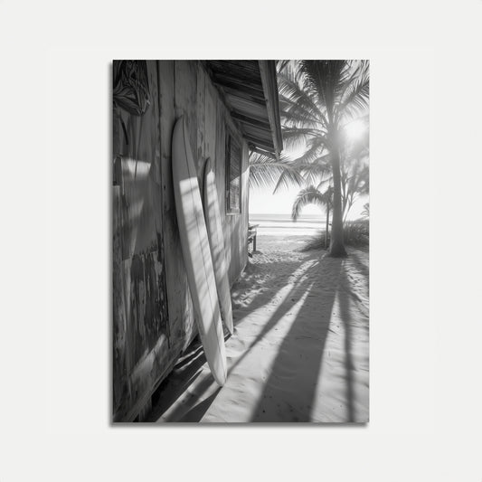 Cartaz da Barraca de Praia para Prancha de Surf