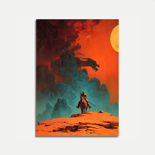 Dragon Knight's Epic Battle Poster