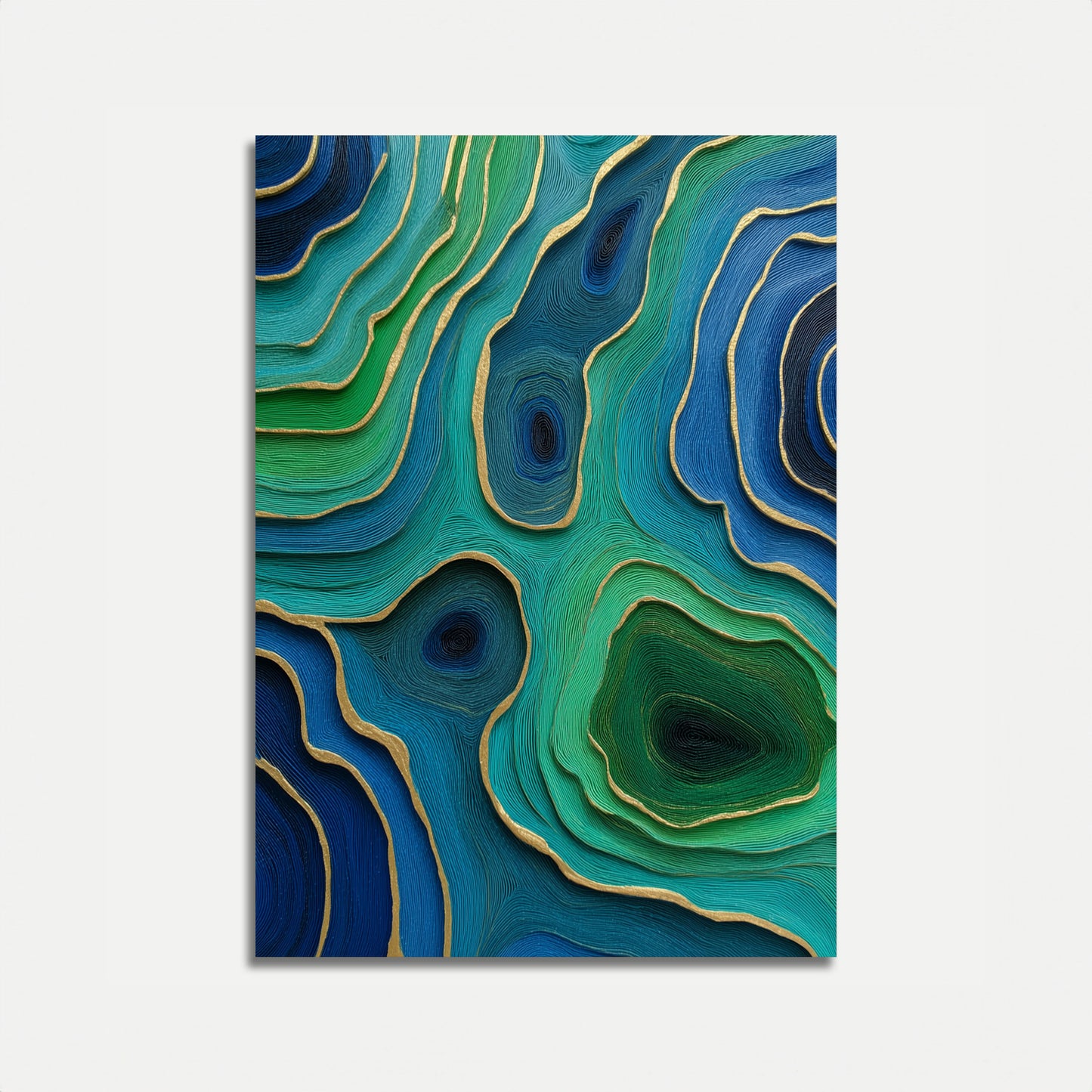 Poster di Paesaggio Topografico Astratto