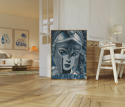 Athena Goddess Warrior Poster