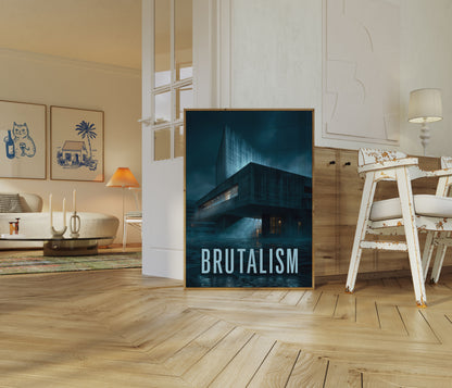 Architektura Brutalistyczna w Burzy – Plakat