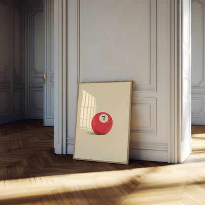 Lucky Number Seven Ball Poster