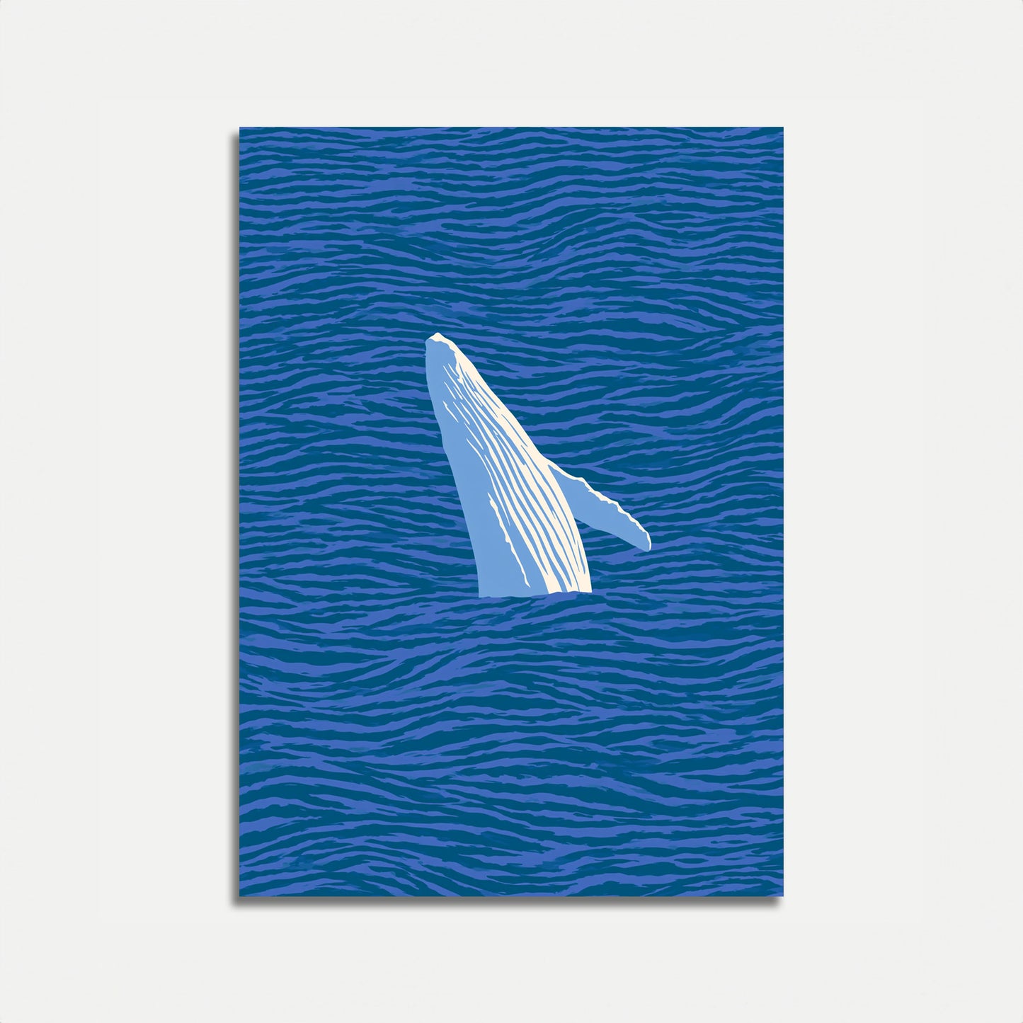 Breaching Whale Ocean Poster