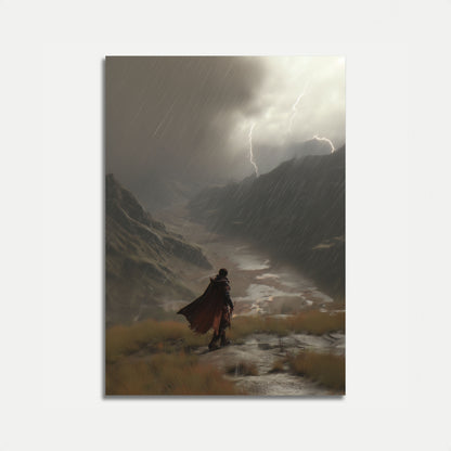 Stormy Mountain Journey Poster