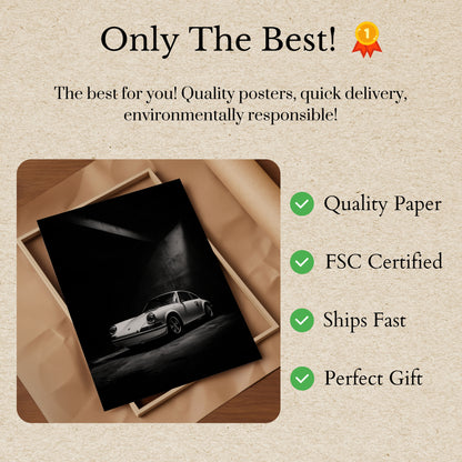 Midnight Classic Porsche Poster