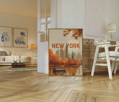 Autumn New York City Poster